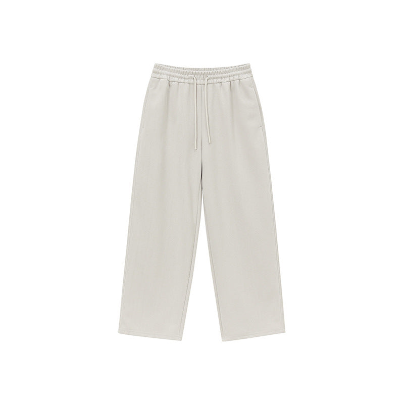 Unisex Relaxed-Fit Loungehose mit hohem Elastikbund, Kordelzug und geradem Bein Echo Archiv