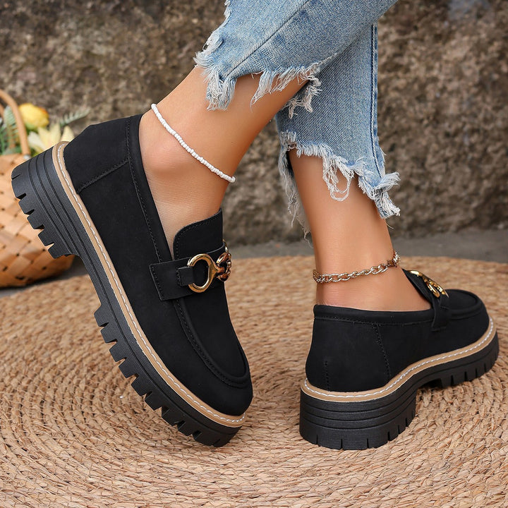 Damen Chunky Loafer mit Metall-Horsebit und profilierter Lug-Sohle Echo Archiv