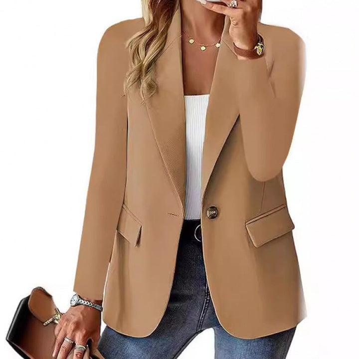 Damen Moderner Tailored Blazer mit elegante Knopfdetails Echoarchiv