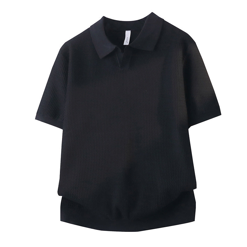 Damen Kurzarm Poloshirt mit strukturiertem Design Echo Archiv