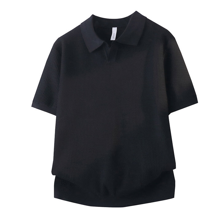 Damen Kurzarm Poloshirt mit strukturiertem Design Echo Archiv