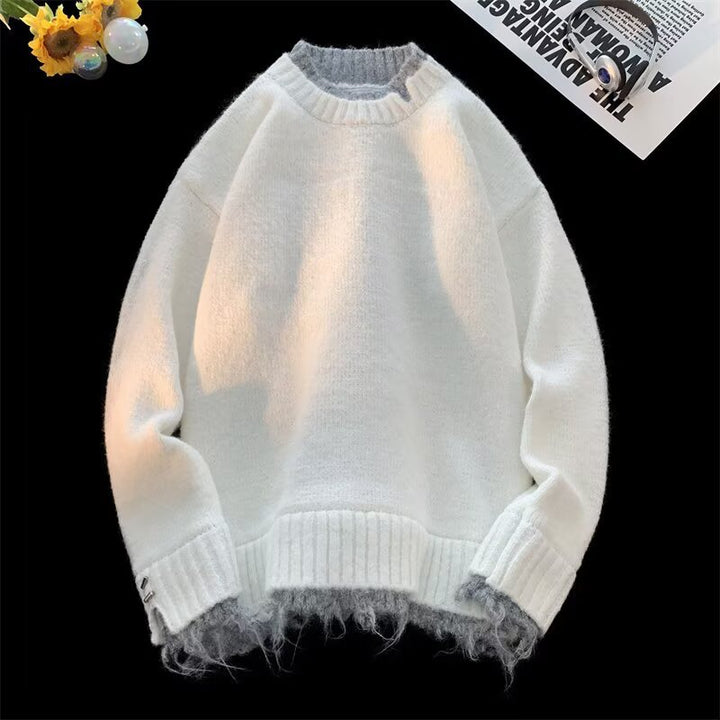 Damen Kuscheliger Oversized Pullover mit raffiniertem Schnitt Echoarchiv