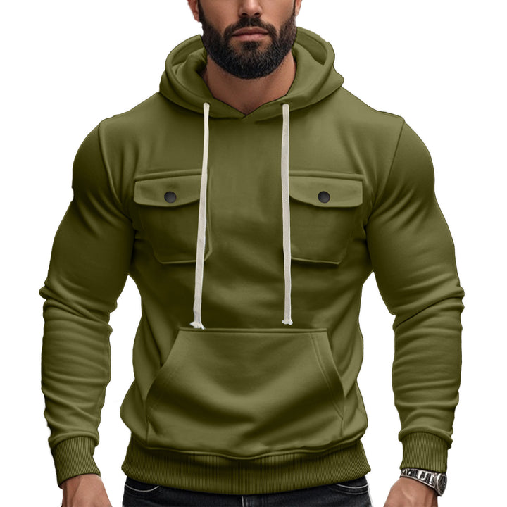 Herren Hoodie mit praktischen Brusttaschen Echoarchiv