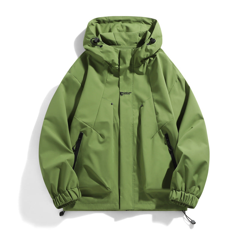 Herren Funktionsjacke mit verstellbarem Kapuzenkragen und seitlichen Taschen Echoarchiv