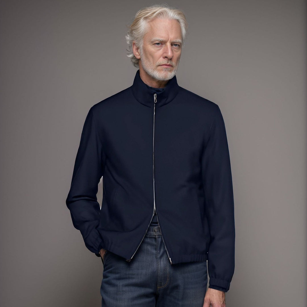 Herren elegante und funktionale Übergangsjacke mit hohem Kragen Echoarchiv