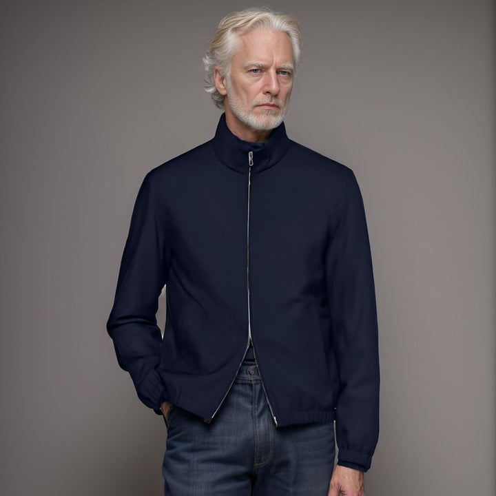 Herren elegante und funktionale Übergangsjacke mit hohem Kragen Echoarchiv