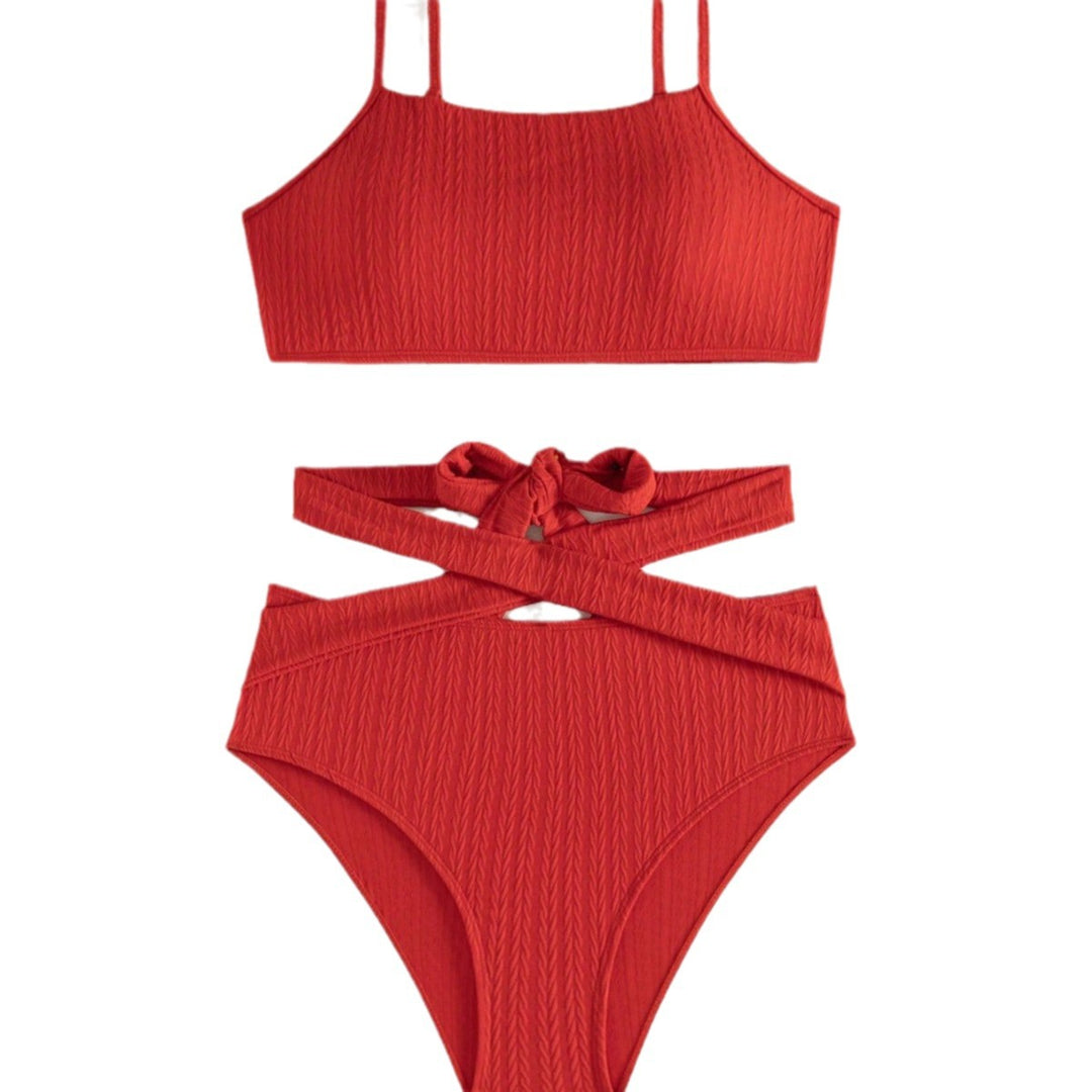 Damen Hochtaillierter Bikini mit angesagtem Schnitt Echo Archiv