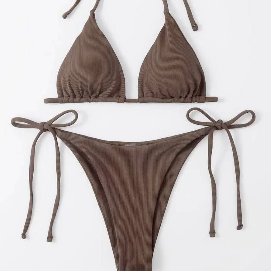 Damen Triangel-Bikini mit verstellbaren Bändern und raffinierten Schnürdetails Echo Archiv