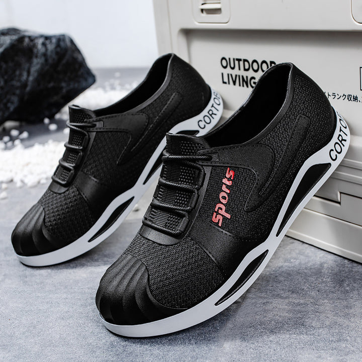 Herren Atmungsaktive Slip-On Freizeitsneaker mit verstärkter Zehenschutzkappe Echoarhiv