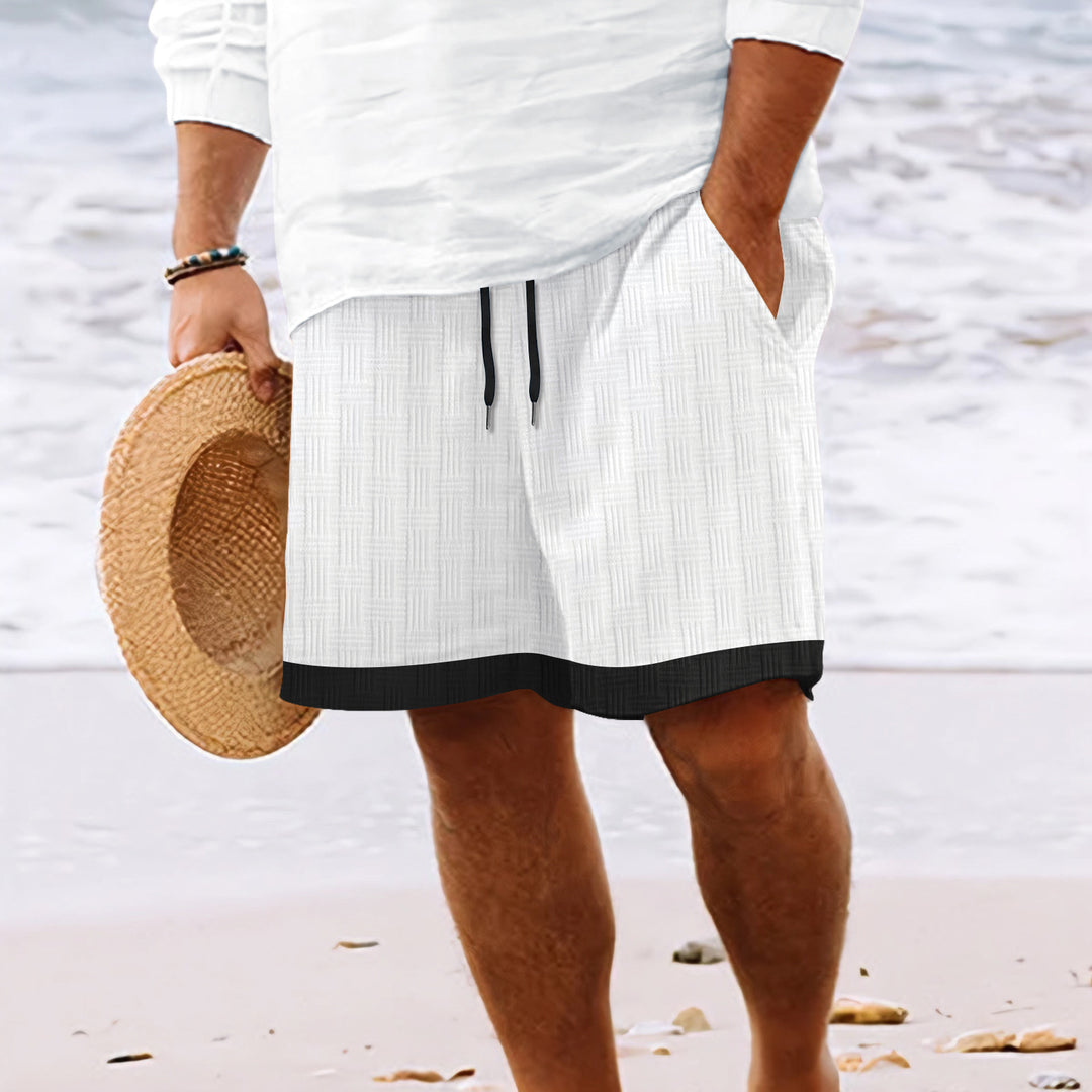 Herren strukturierte Strandshorts Echoarchiv