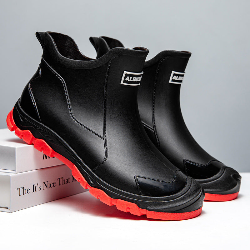 Herren Gummistiefel mit rutschfester Sohle und flexiblem Einstieg Echoarchiv