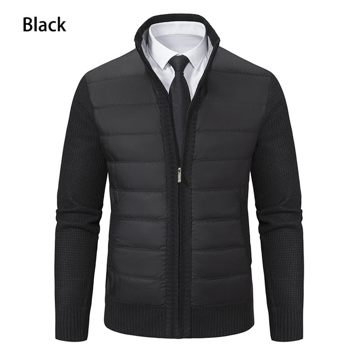 Herren Sportliche Hybridjacke mit feuchtigkeitsregulierendem Material und modernem Strickdesign Echoarchiv