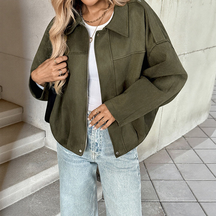 Damen Trendige Overshirt Jacke Echo Archiv