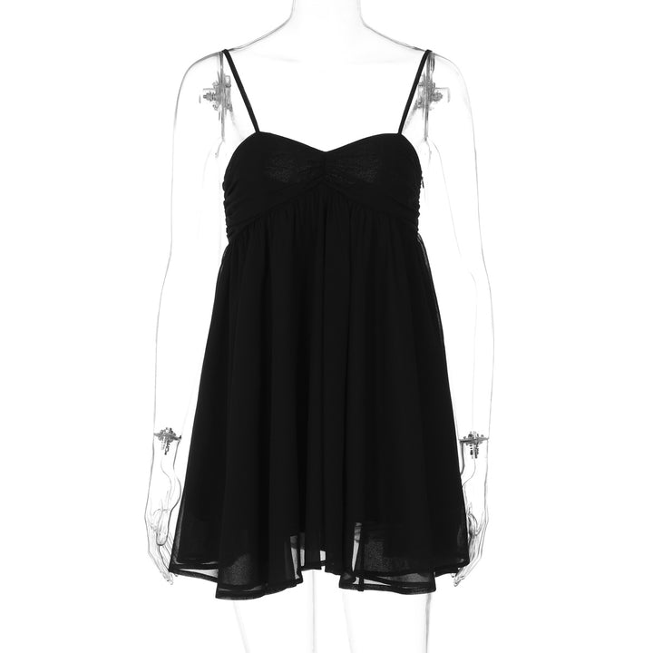 Damen Sommerliches Minikleid mit zarten Spaghettiträgern und schwingendem Rock Echo Archiv