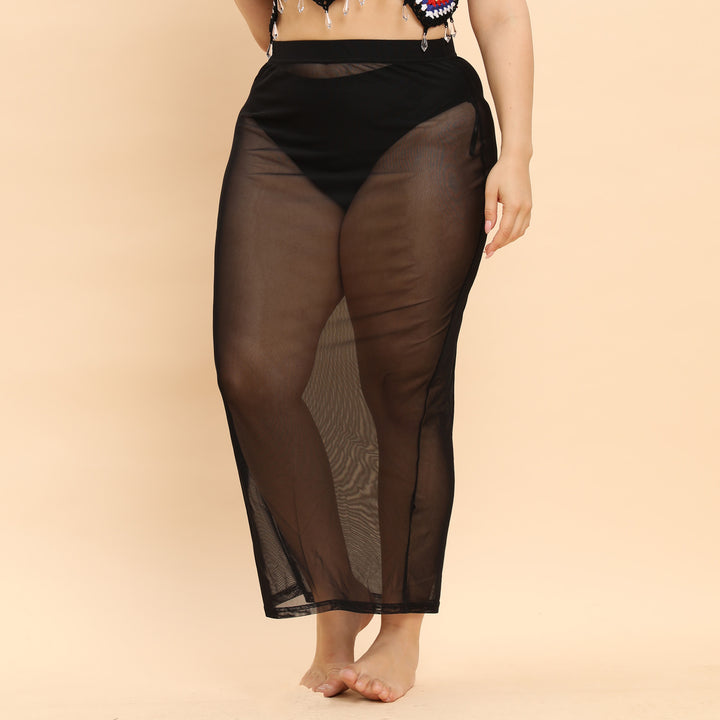 Damen transparente Strandlänge Sarong Echo Archiv