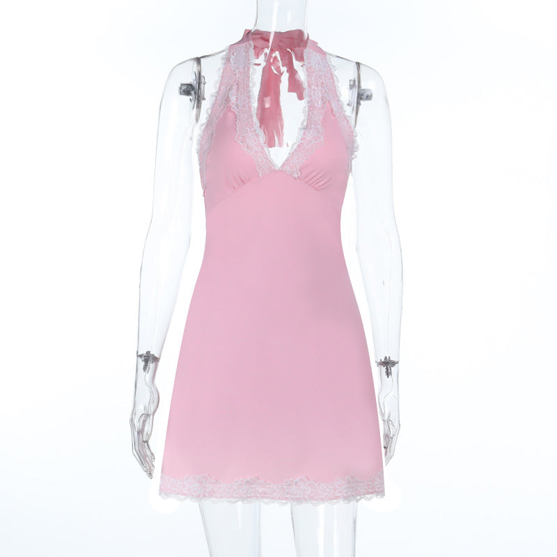 Damen verführerisches Spitzen-Halterkleid Echo Archiv