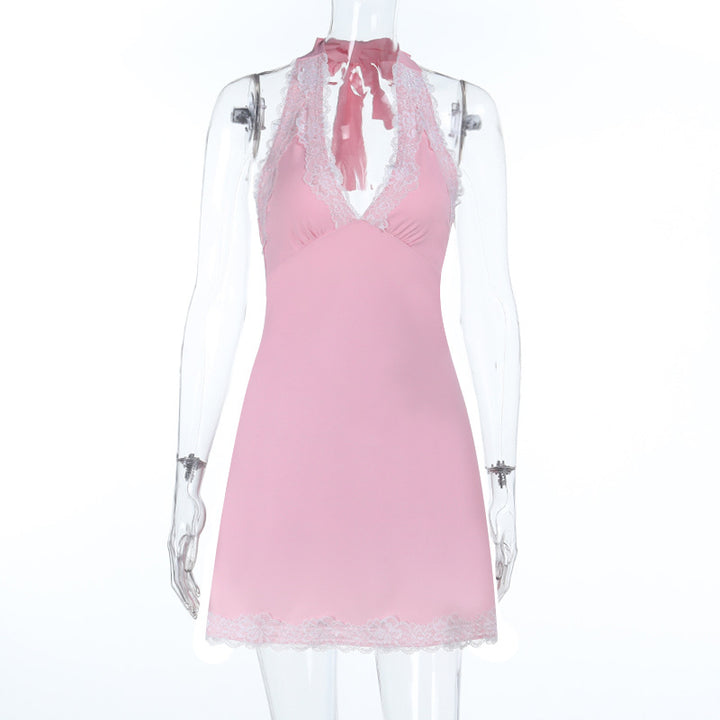 Damen verführerisches Spitzen-Halterkleid Echo Archiv
