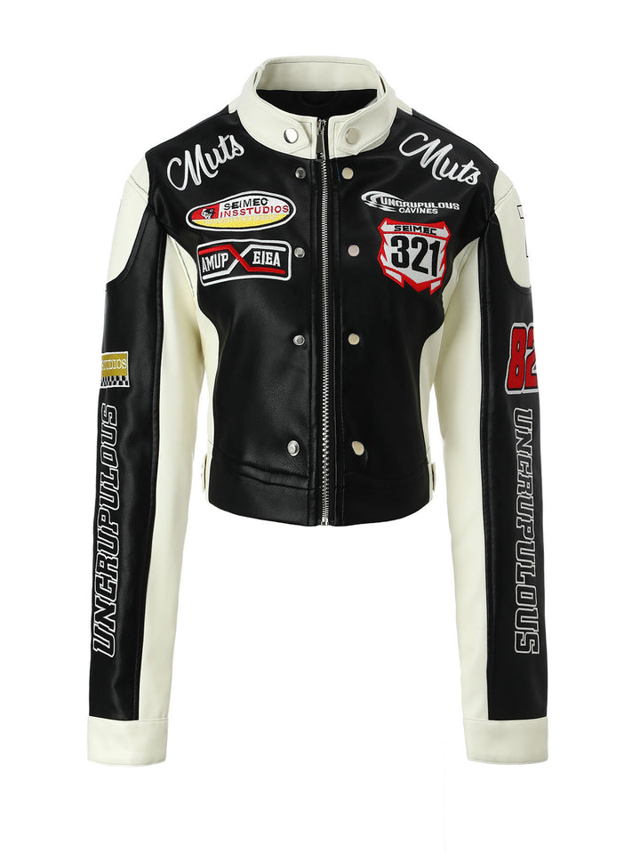 Damen Sportliche Lederjacke Echo Archiv