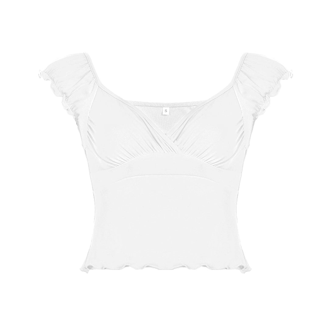 Damen luftiges Oberteil mit Rüschendetails Echo Archiv