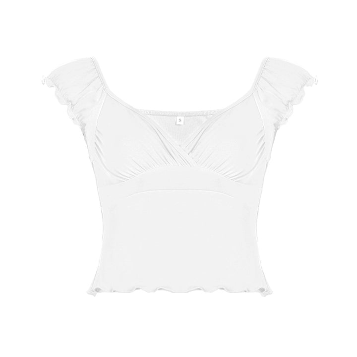 Damen luftiges Oberteil mit Rüschendetails Echo Archiv