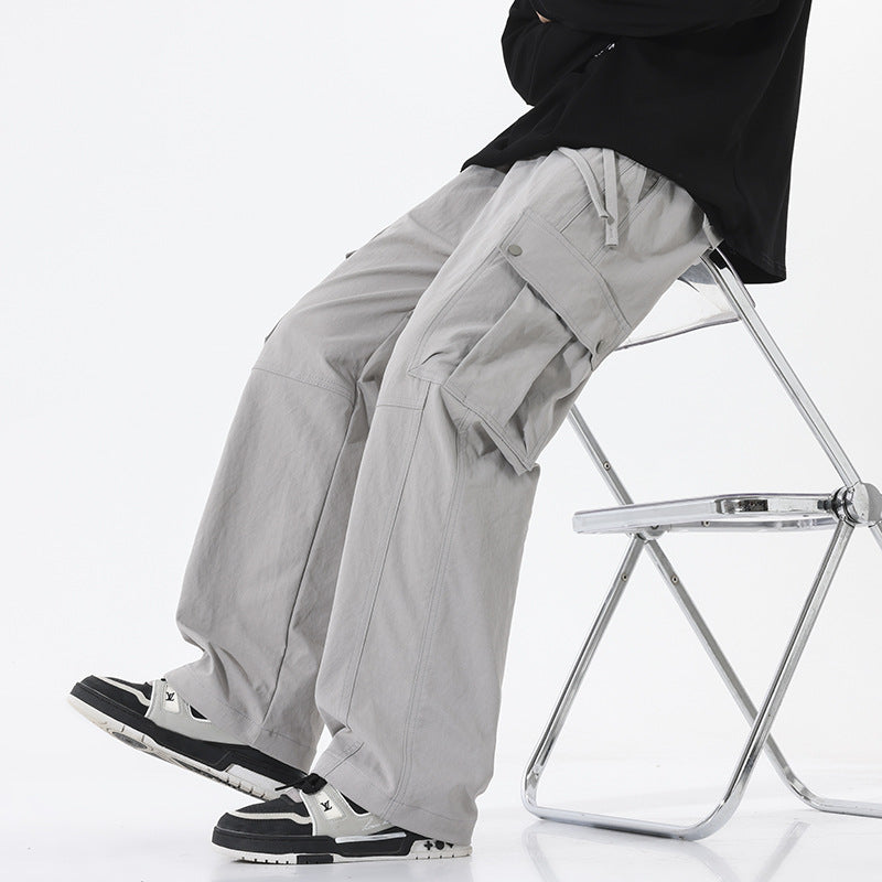 Herren Oversize-Cargohose im Utility-Stil mit Tunnelzugbund und großen Klappentaschen Echo Archiv