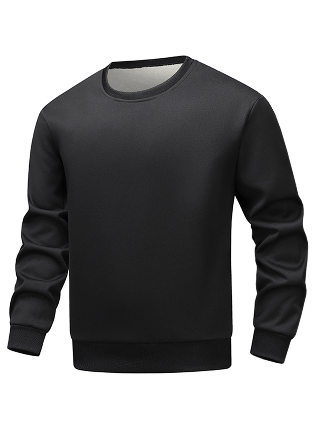 Herren bequemer Fleece-Sweater mit Rundhalsausschnitt Echoarchiv