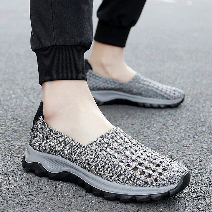 Unisex nan geflochtene elastische Slipper mit leichter dämpfender Sohle Echo Archiv