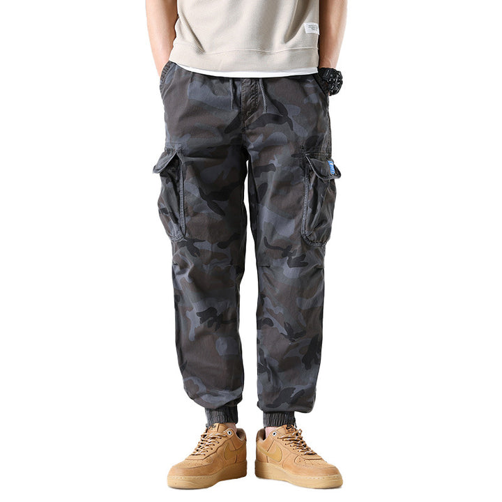 Herren Cargo-Jogginghose im Camouflage-Utility-Design mit großen Klappentaschen Echo Archiv