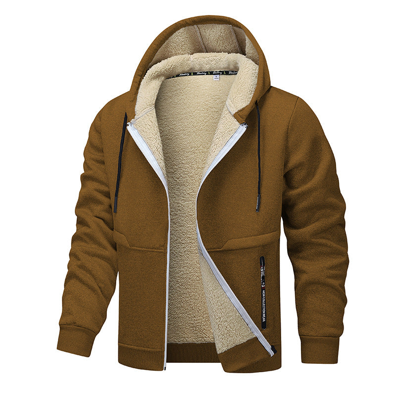 Herren Warme Kapuzenjacke mit Fleece-Innenfutter Echo Archiv