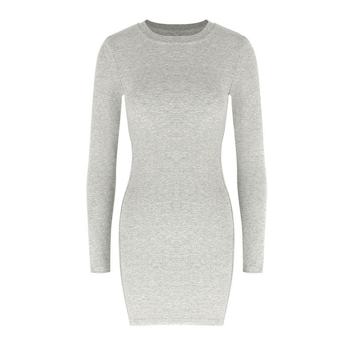 Damen figurbetontes Langarmkleid aus hochwertigem Jersey Echo Archiv