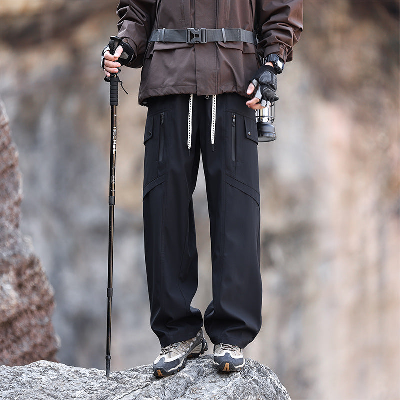 Herren Multifunktionale Wanderhose mit verstellbarem Bund und praktischen Taschen Echoarchiv