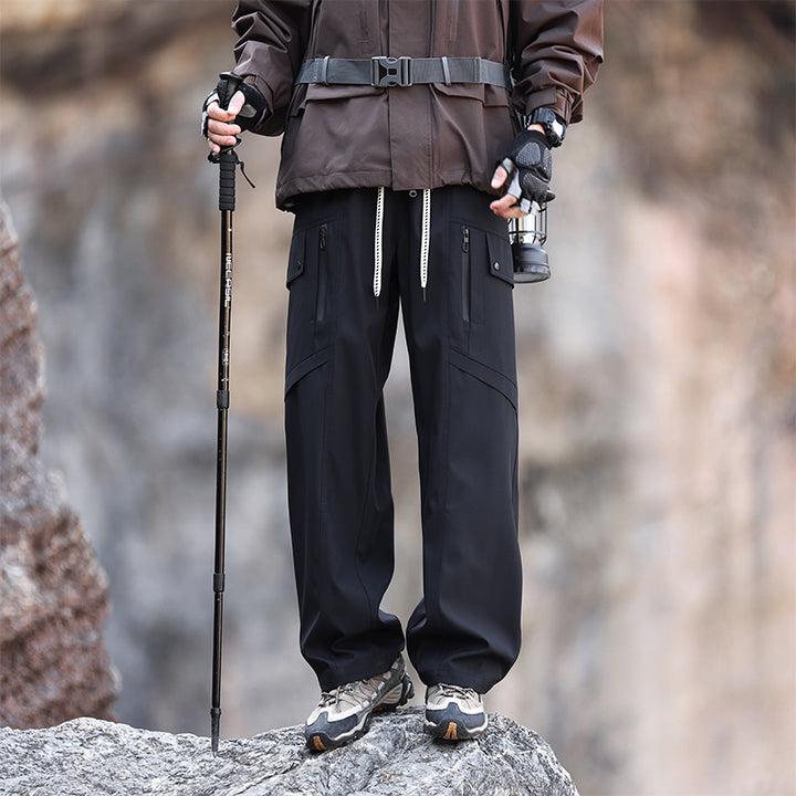 Herren Multifunktionale Wanderhose mit verstellbarem Bund und praktischen Taschen Echoarchiv
