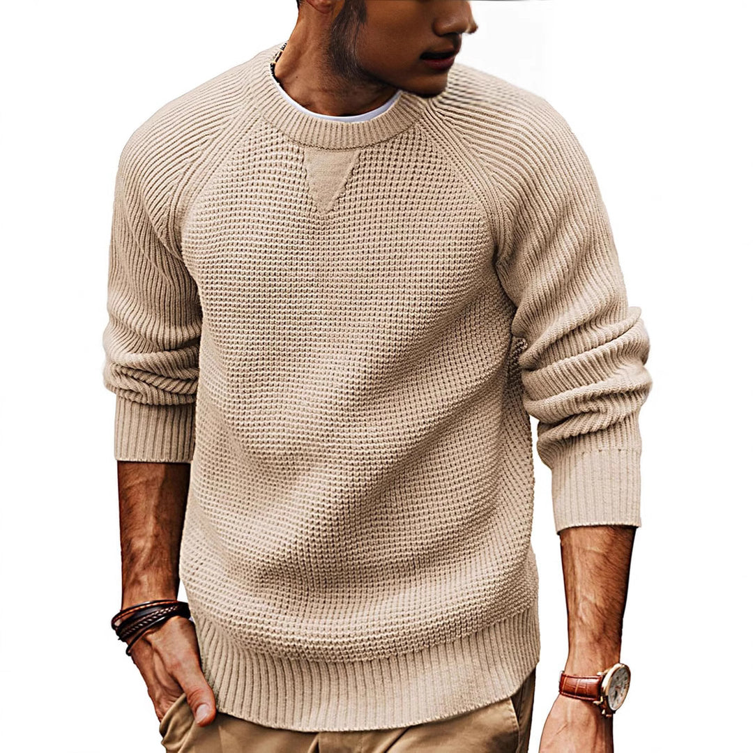 Herren strukturiertes Pullover mit lässigem Schnitt Echoarchiv