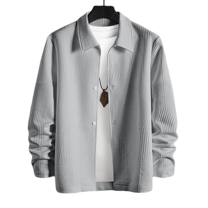 Herren modische Hemdjacke mit strukturiertem Design Echoarchiv