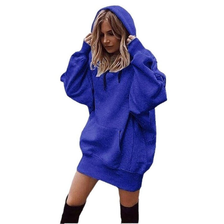 Damen Oversize Kapuzenkleid mit Kängurutasche Echoarchiv
