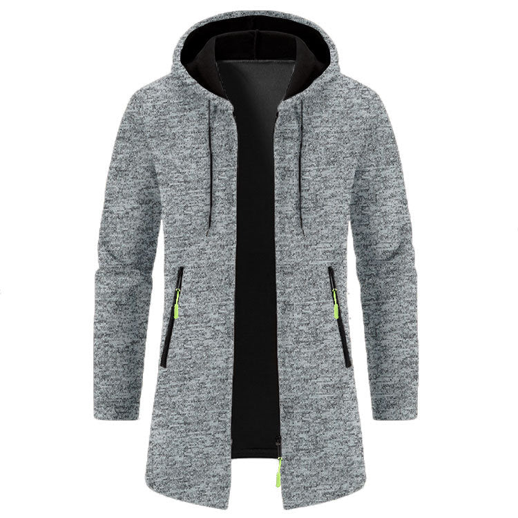 Herren Lässige Kapuzenjacke mit ergonomischem Schnitt und praktischen Reißverschlusstaschen Echoarchiv