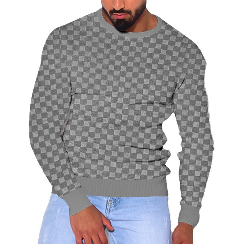 Herren stilvoller Struktur Pullover Echoarchiv