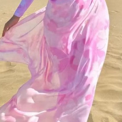 Damen Strandkleid mit Reißverschluss und langen Ärmeln Echo Archiv