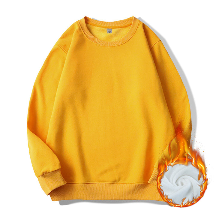 Unisex Thermo-Fleece Sweatshirt mit Rundhals und angerautem Innenfutter – Marzano