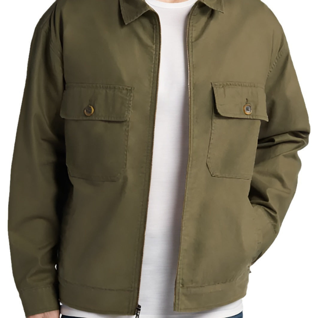Herren lässige Übergangsjacke mit praktischen klappbaren Taschen Echoarchiv