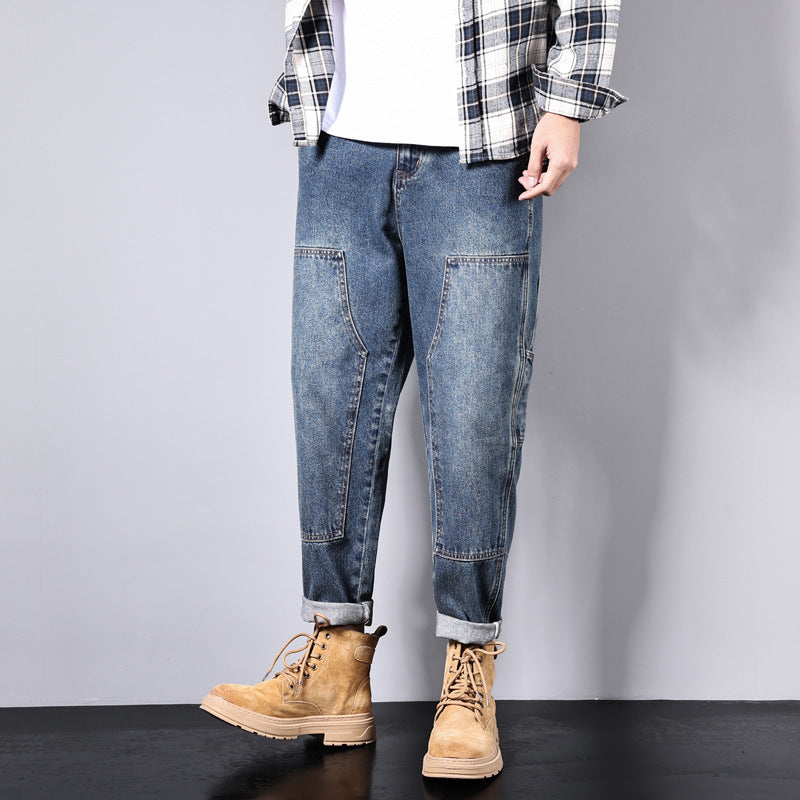 Herren Bequeme Vintage Cargo-Jeans Echoarchiv