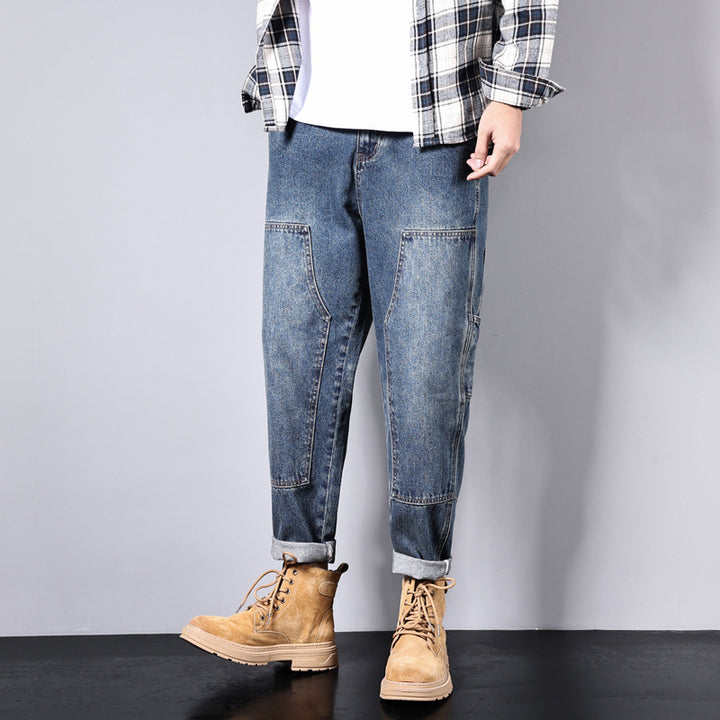 Herren Bequeme Vintage Cargo-Jeans Echoarchiv