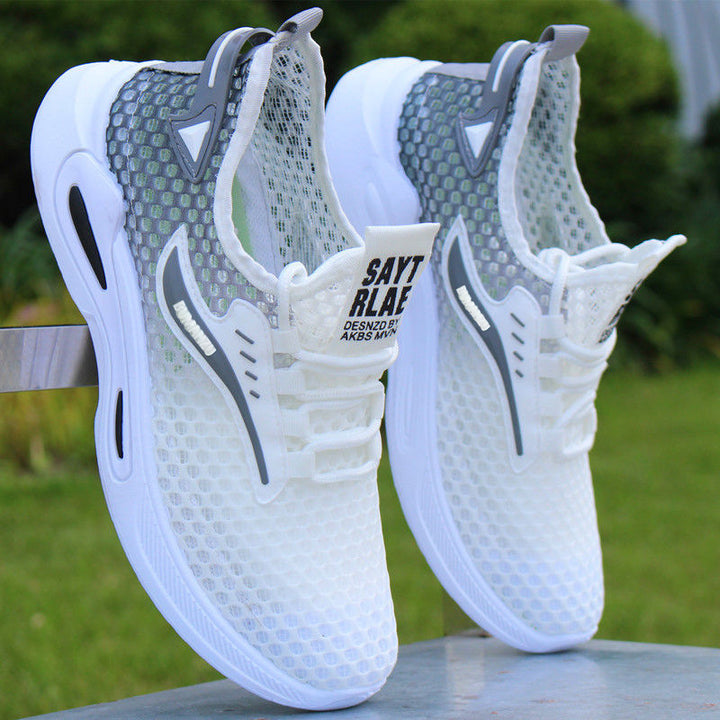 Herren Atmungsaktiver Netz-Slip-On-Laufschuh mit reflektierenden Details und Memory-Foam-Dämpfung Echoarhiv