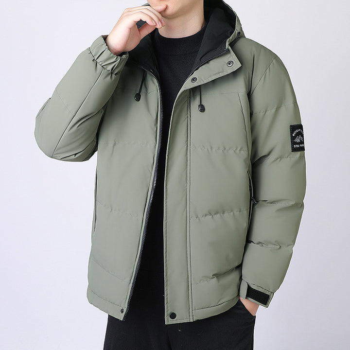 Herren Kapuzen-Steppjacke mit Thermofutter und verstellbarem Saum Echo Archiv
