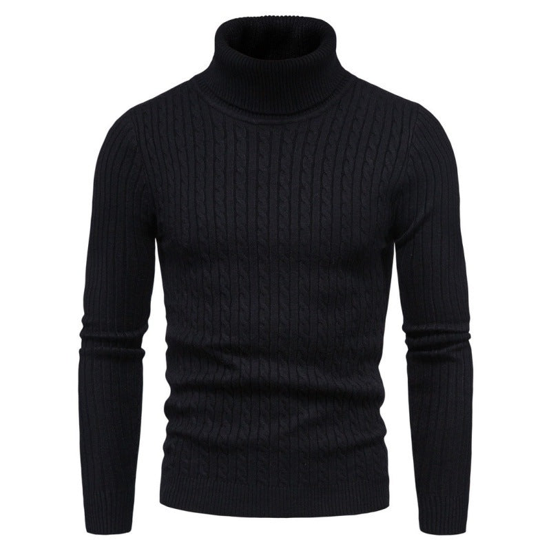 Herren Rollkragenpullover mit Zopfmuster Echoarchiv