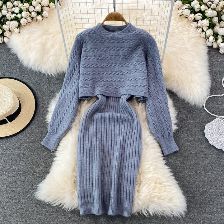 Damen Strickset mit Rippenstruktur Echo Archiv