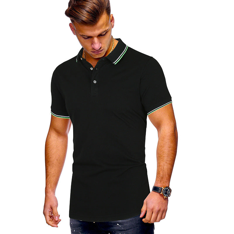 Herren Poloshirt mit Echoarchivrnen Akzenten Echoarchiv