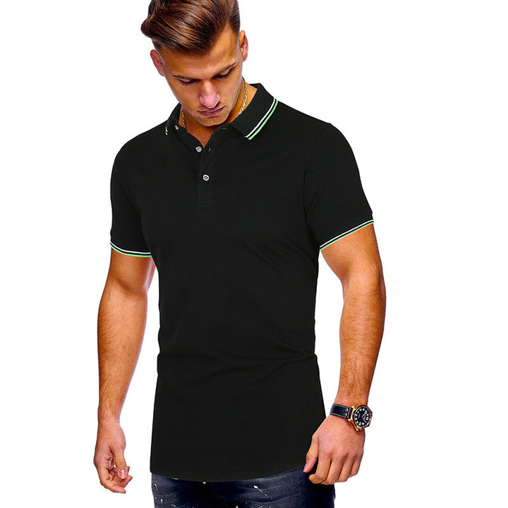 Herren Poloshirt mit Echoarchivrnen Akzenten Echoarchiv