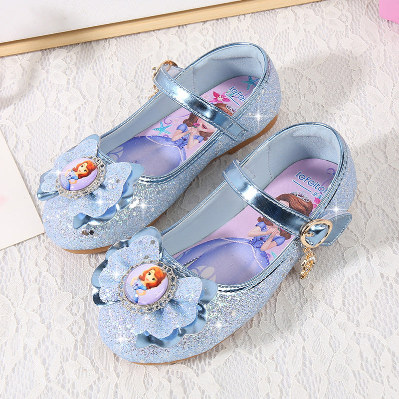 Mädchen Ballerinas mit Glitzer und Schleifenapplikation Echo Archiv