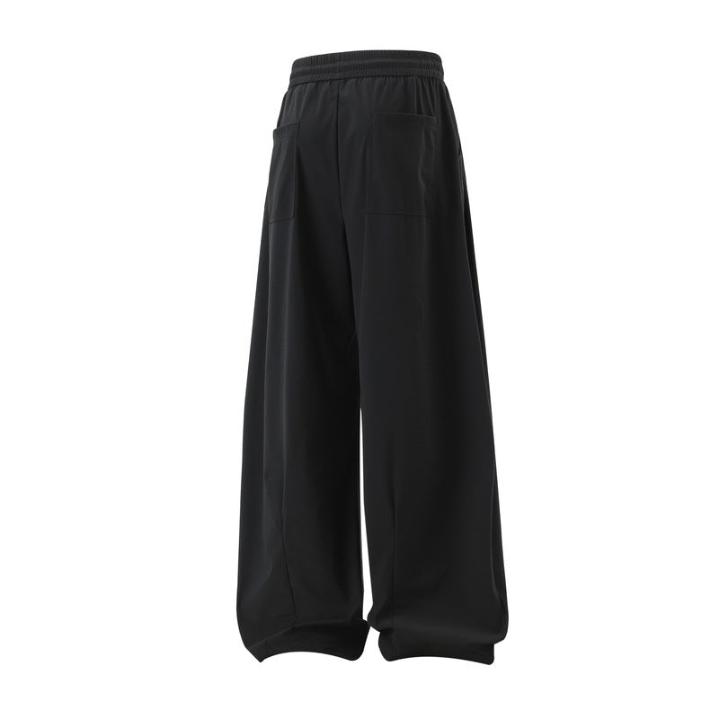Damen Extraweite Palazzo‑Hose im Oversize‑Baggy‑Schnitt mit Elastbund & Tunnelzug Echoarchiv